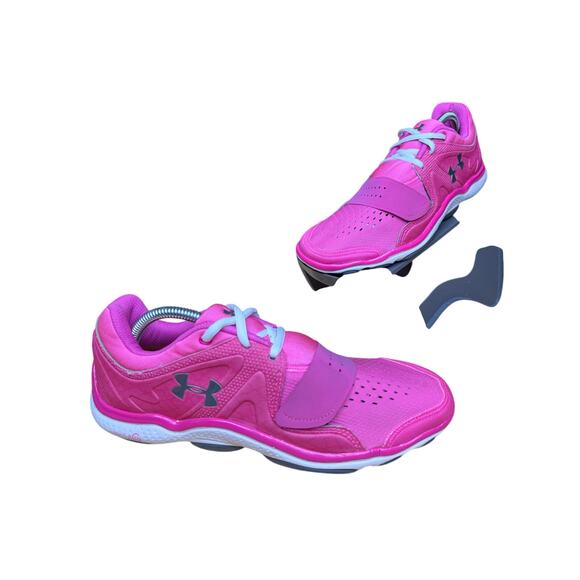 Under Armour Micro G Renegade 4D Foam Running Training Shoes Pink Womens 10 - Picture 1 of 11